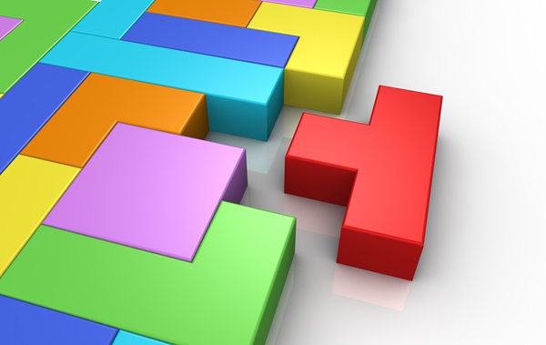 Tetris Blocks representing Shared Resources