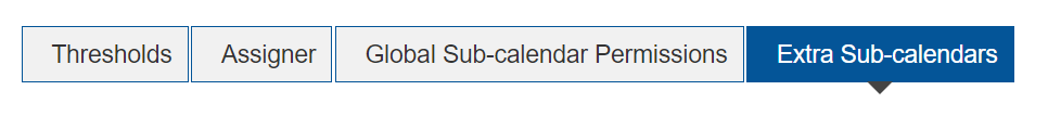Choose the Extra Sub-calendars tab