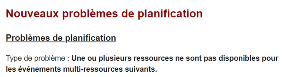 problème de réservation multi-ressources