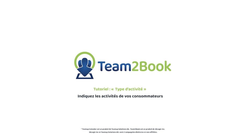 Tutoriel Type Activité Team2Book outil de gestion des disponibilités