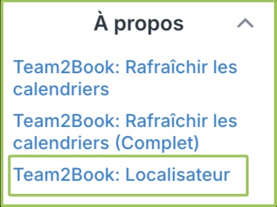 Sectino à Propos de Teamup