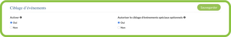 Disponibilité optionnelle