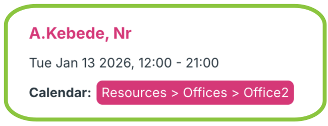 Resource assignment for the extra availability of the assistant