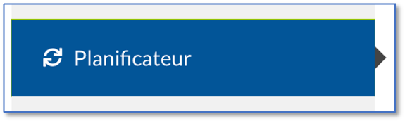 Section Planificateur du tableau de bord Team2Book