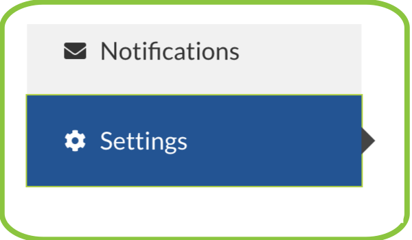 Settings section of the Team2Book Dashboard