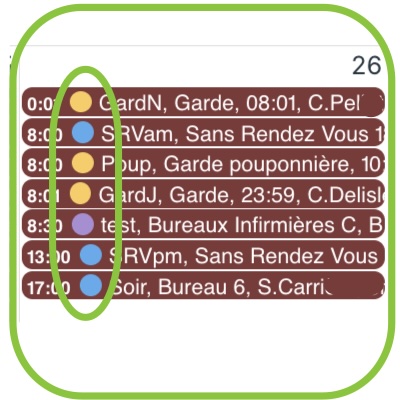 Cercle de couleur représentant la ressource