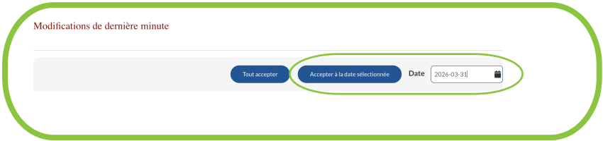Accepter les changements d'une journée à la fois
