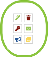 Organisation des icônes pour les consommateurs