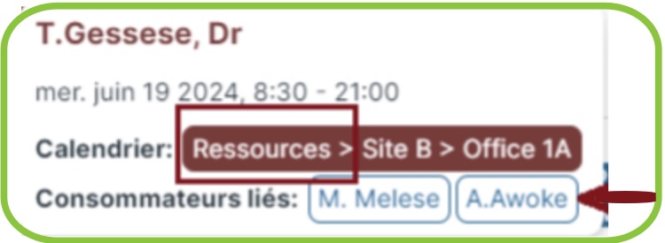 Événement qui lie un médecin avec un assistant clinique