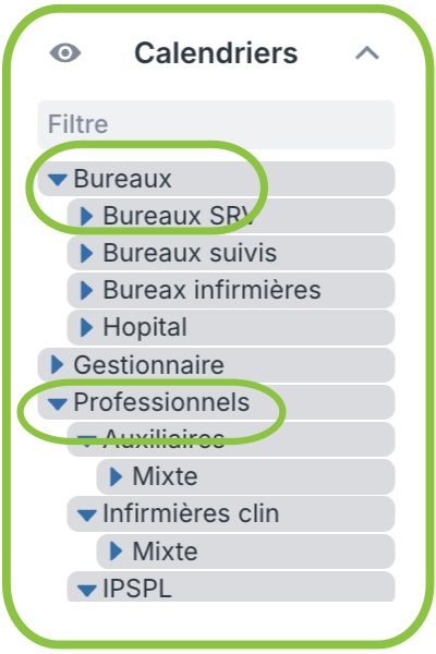 Résultats dans Teamup