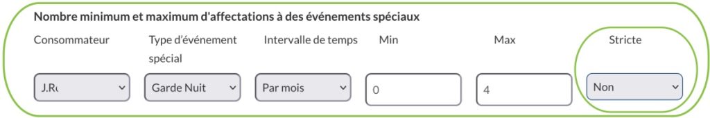 Règles de planification souples